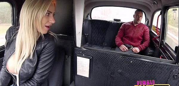  Female Fake Taxi Spanish guy fucks the blonde taxi driver
